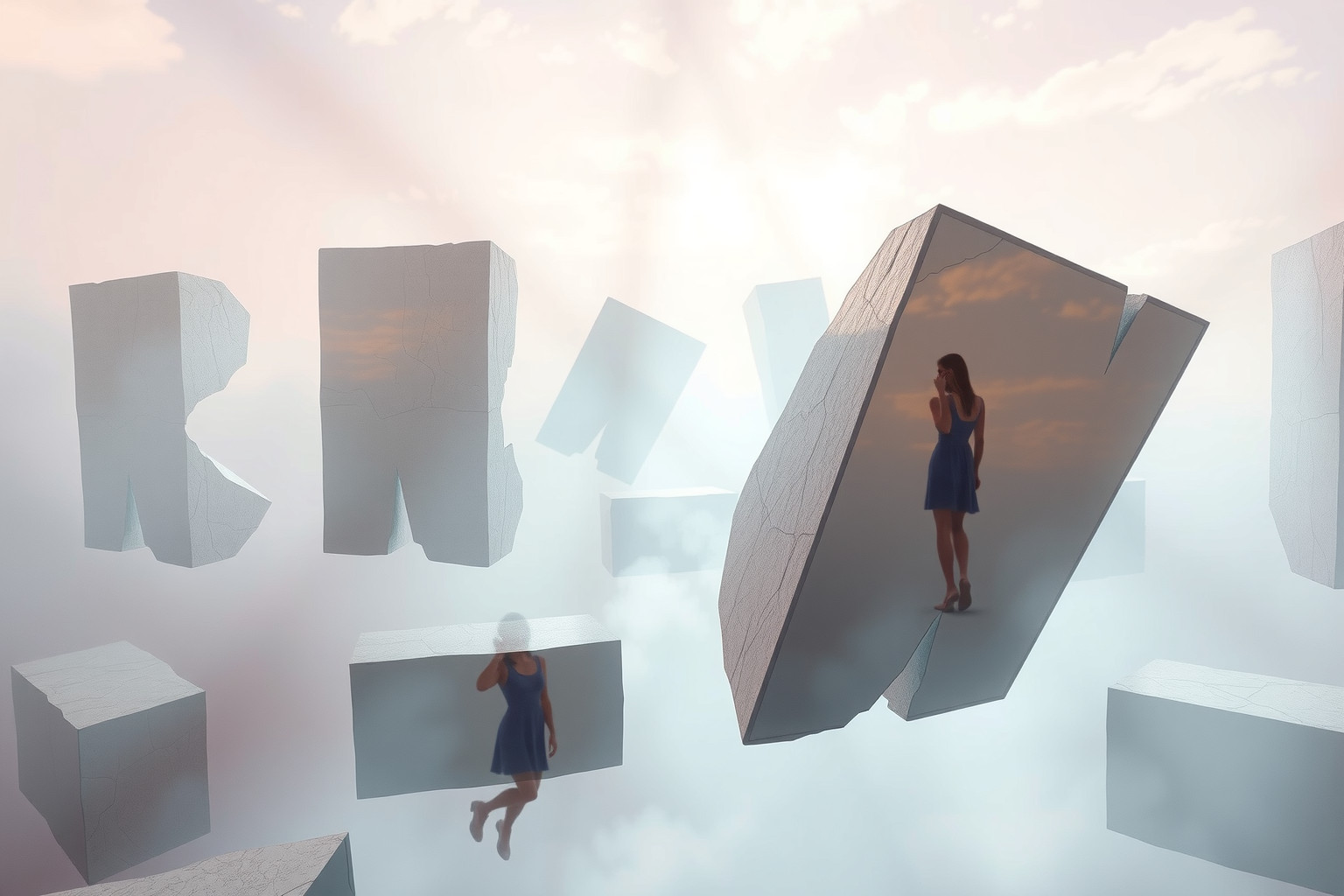 Sognare cemento e specchi simboleggia introspezione e solidità interiore.