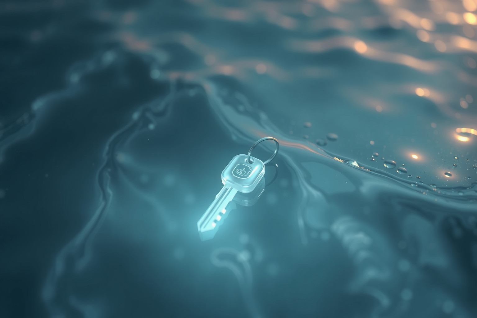 Sognare chiavi d’auto in acqua simboleggia perdita di controllo emotivo.
