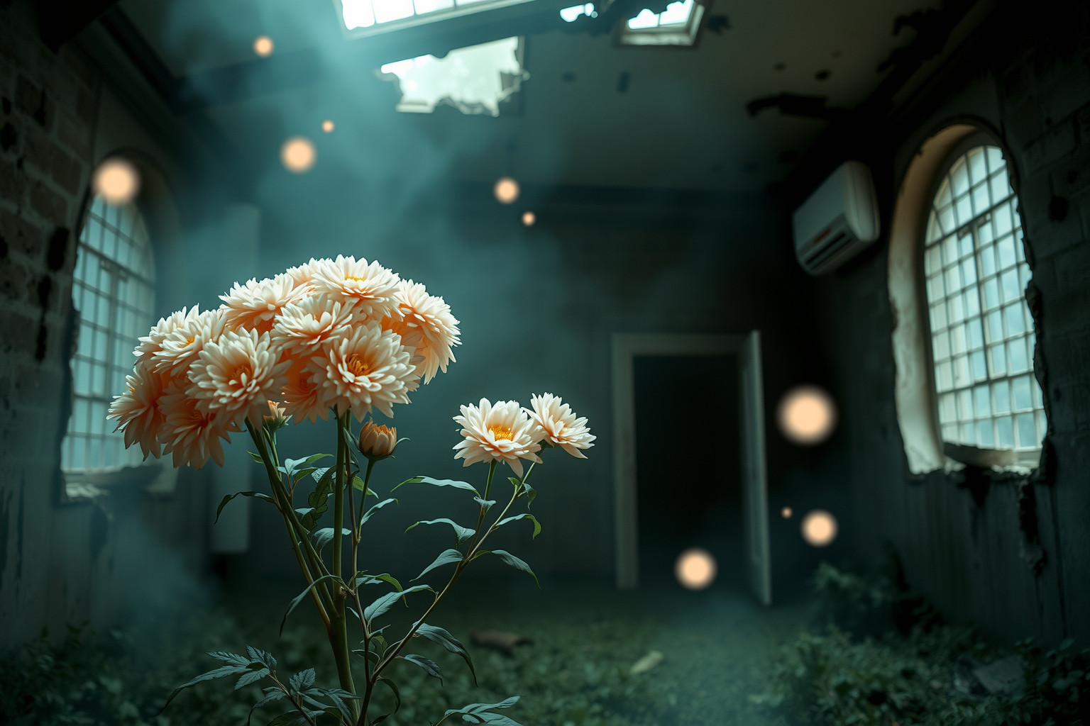 Sognare crisantemi in una casa abbandonata simboleggia rinascita interiore.