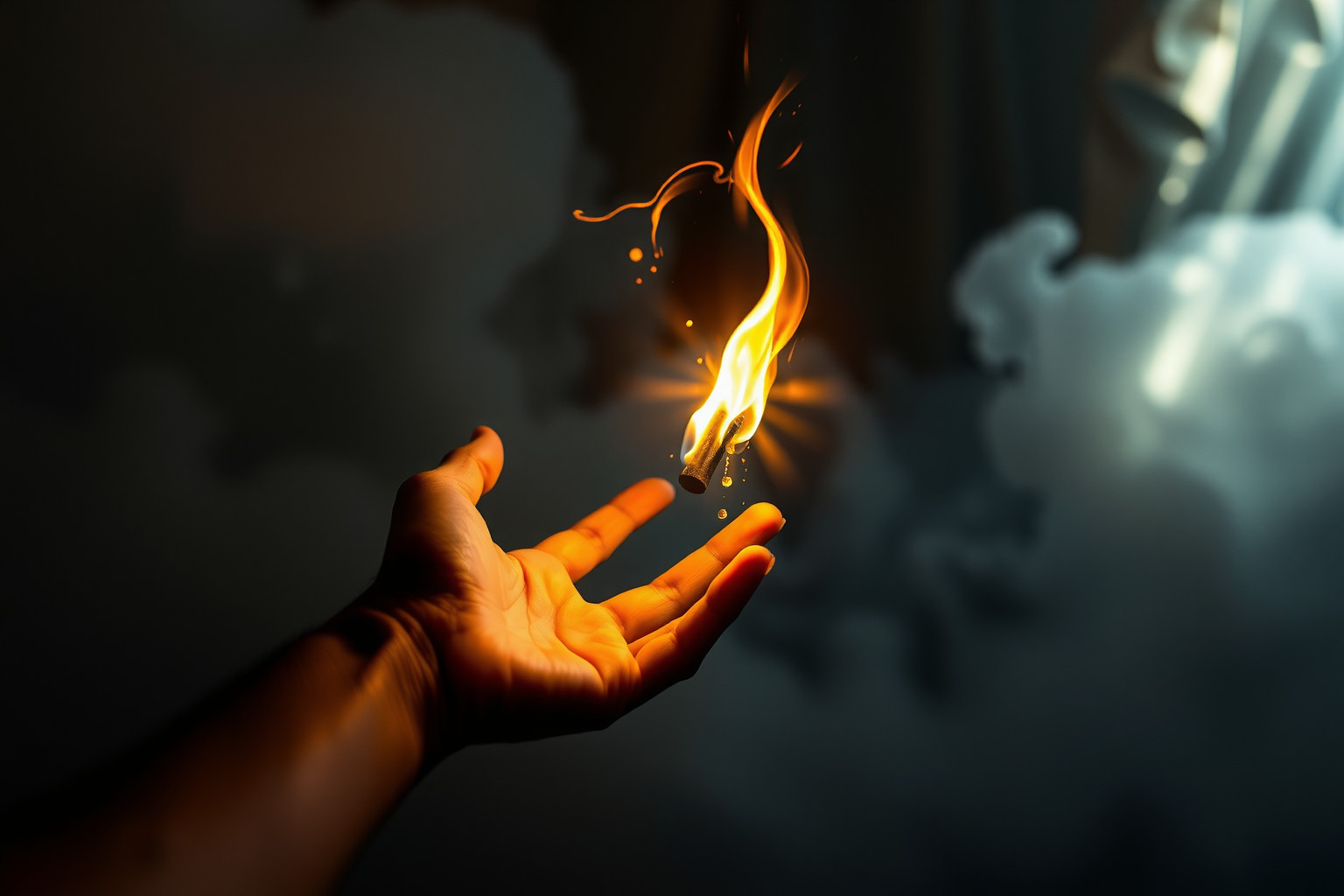 Sognare una fiaccola di pece simboleggia guida in tempi oscuri.