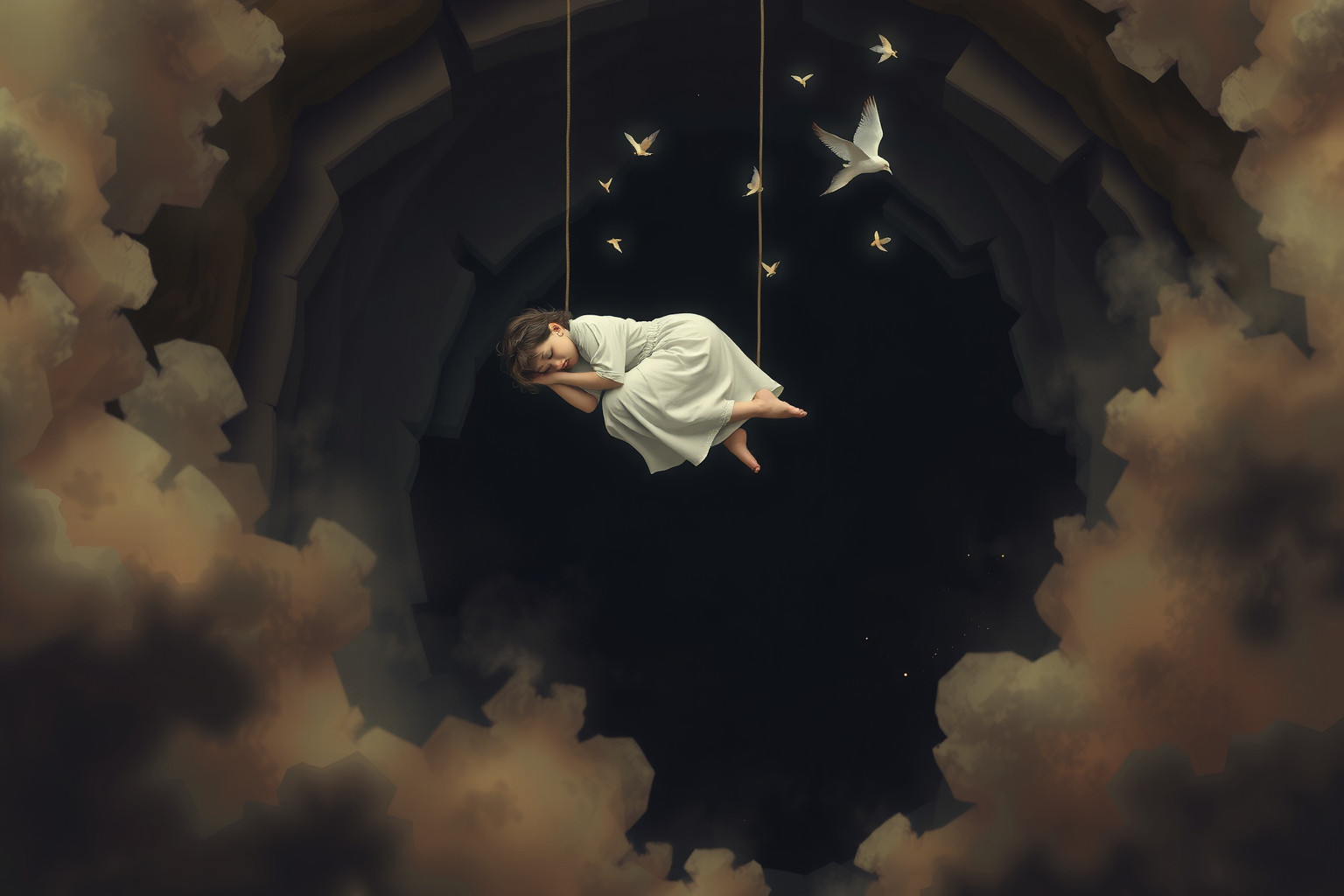 Sognare di addormentarsi in pericolo riflette insicurezza e vulnerabilità interiori.