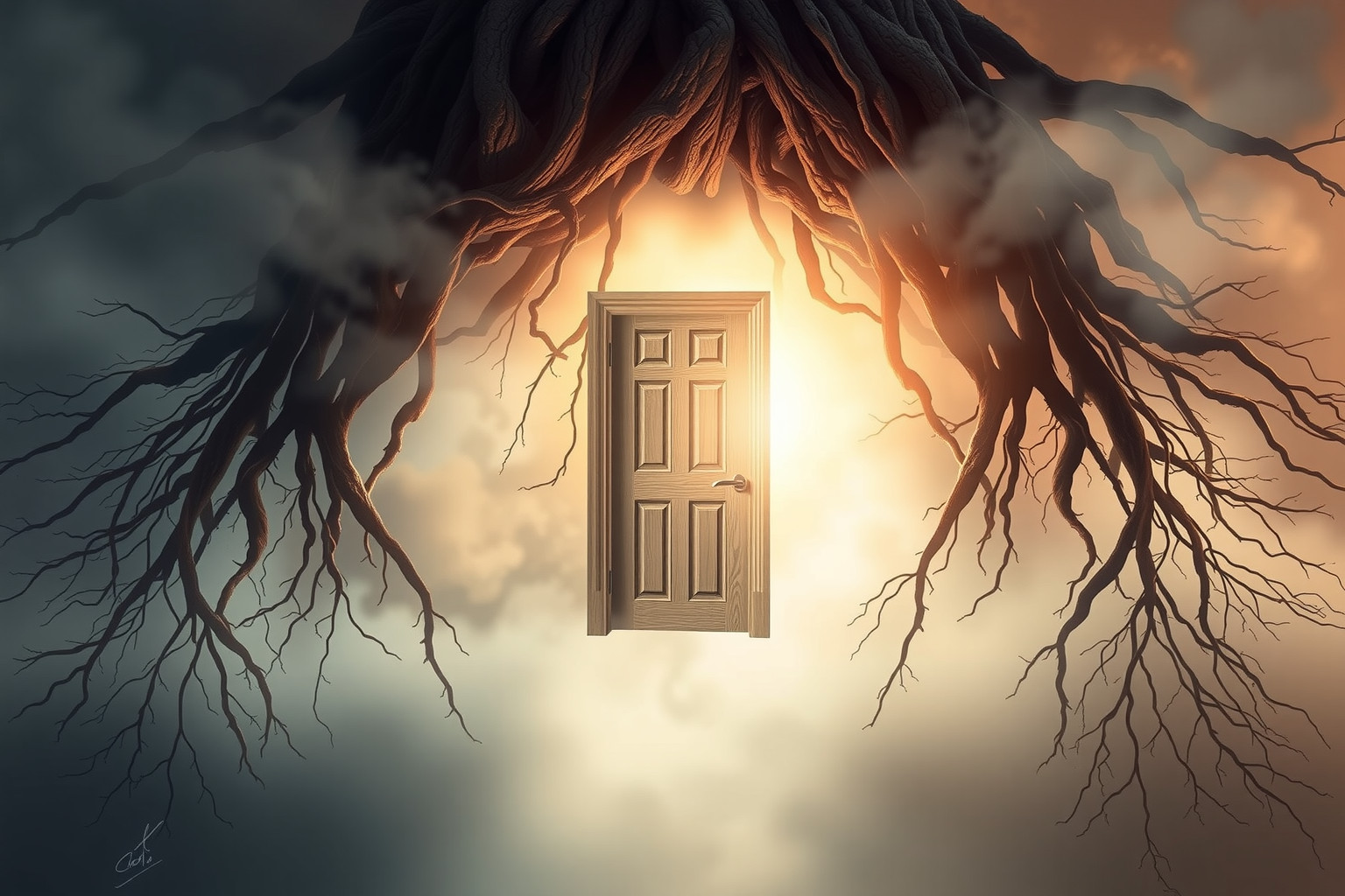 Aprire una porta di casa simboleggia il ritorno alle proprie origini.