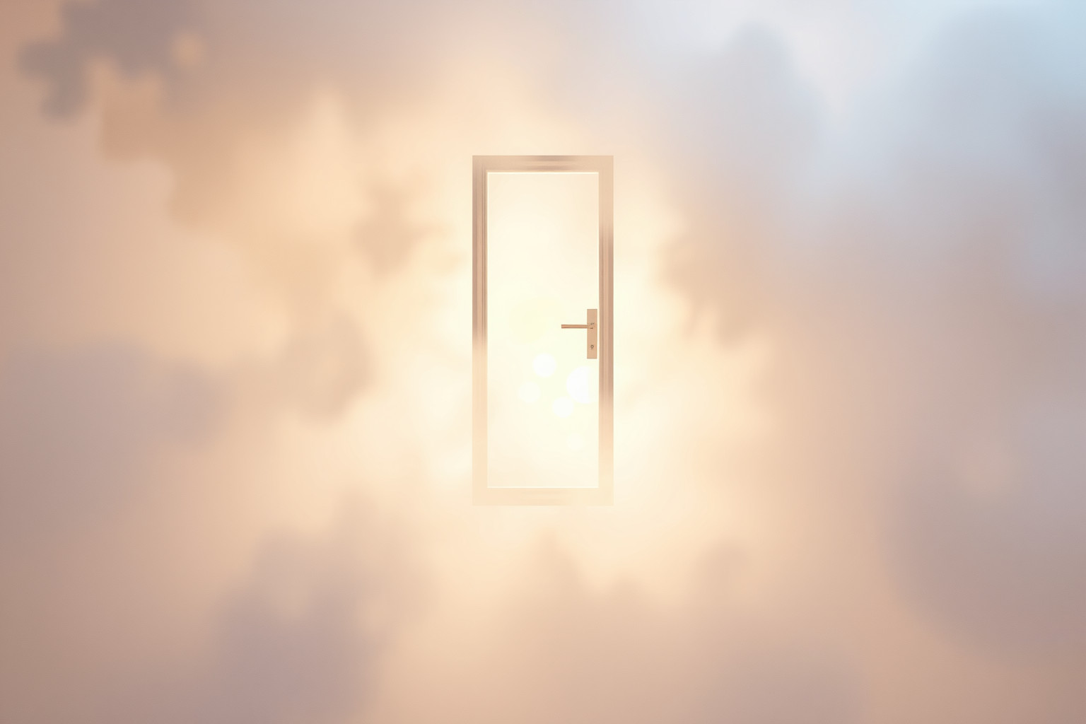 Aprire una porta di vetro simboleggia chiarezza e fragilità emotiva.