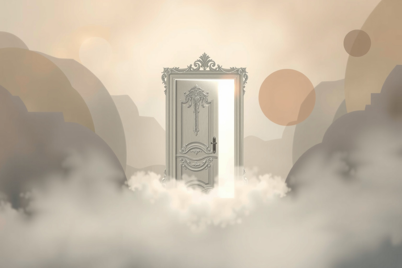 Aprire una porta in un luogo strano simboleggia nuove scoperte interiori.