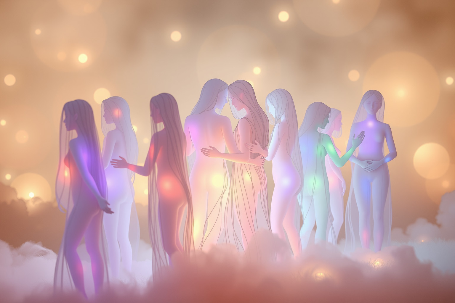 Sognare code con amici simboleggia legami forti e supporto reciproco.