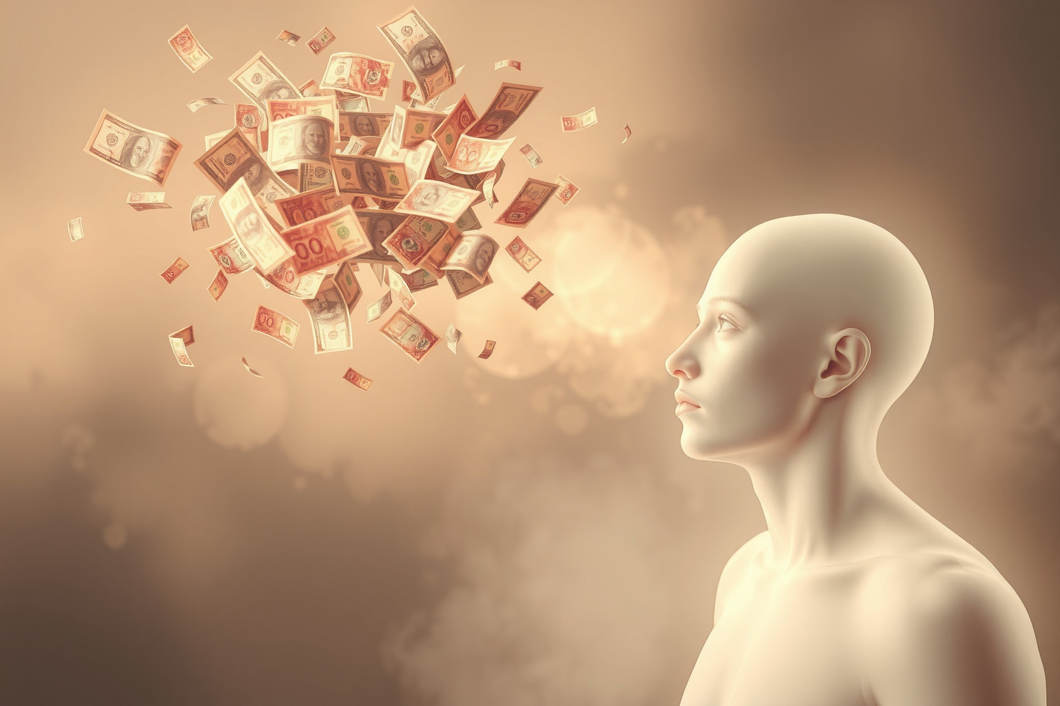 Sognare il conto bancario riflette ansie legate a sicurezza finanziaria.