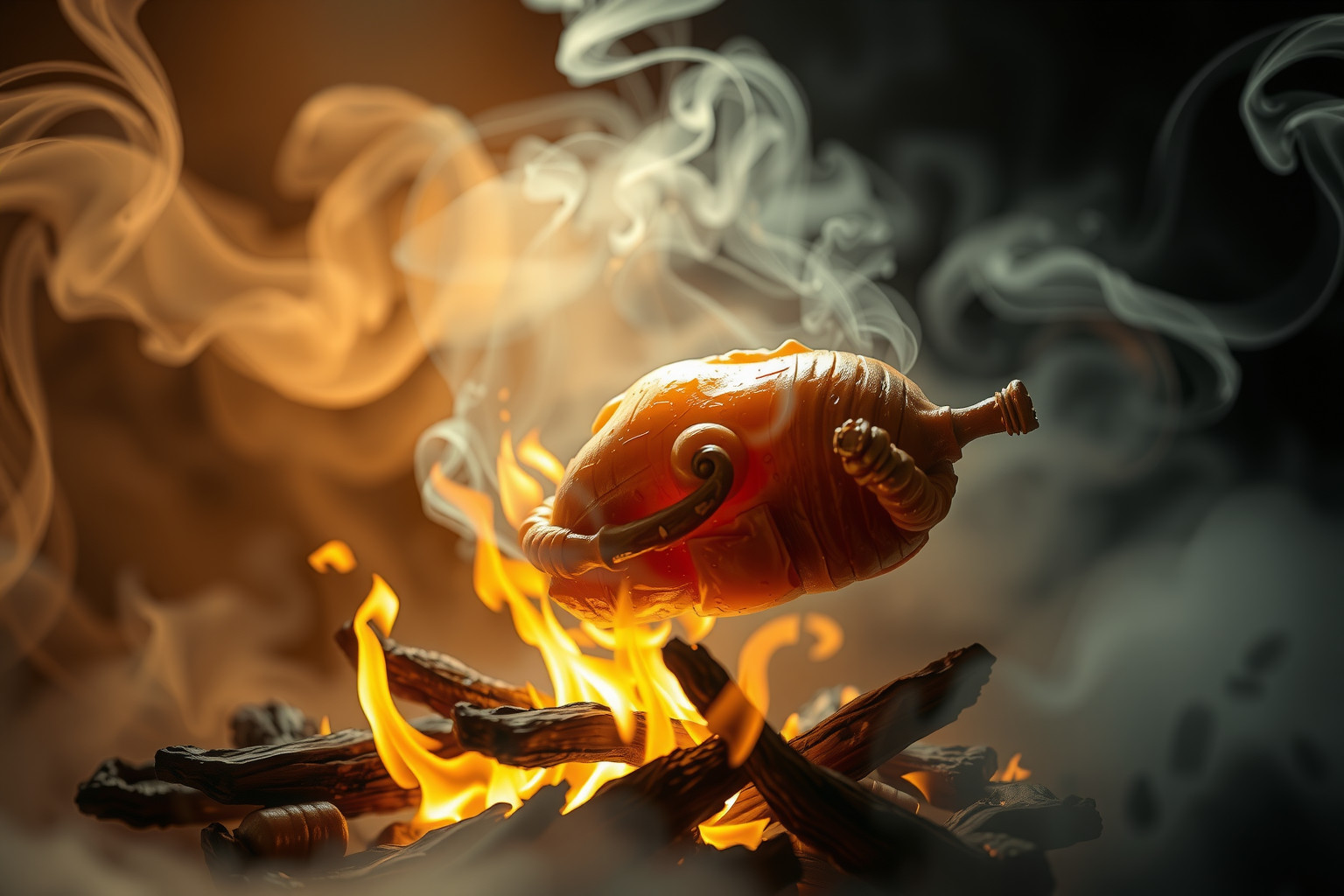 Sognare cinghiale arrosto simboleggia forza e successo imminente.