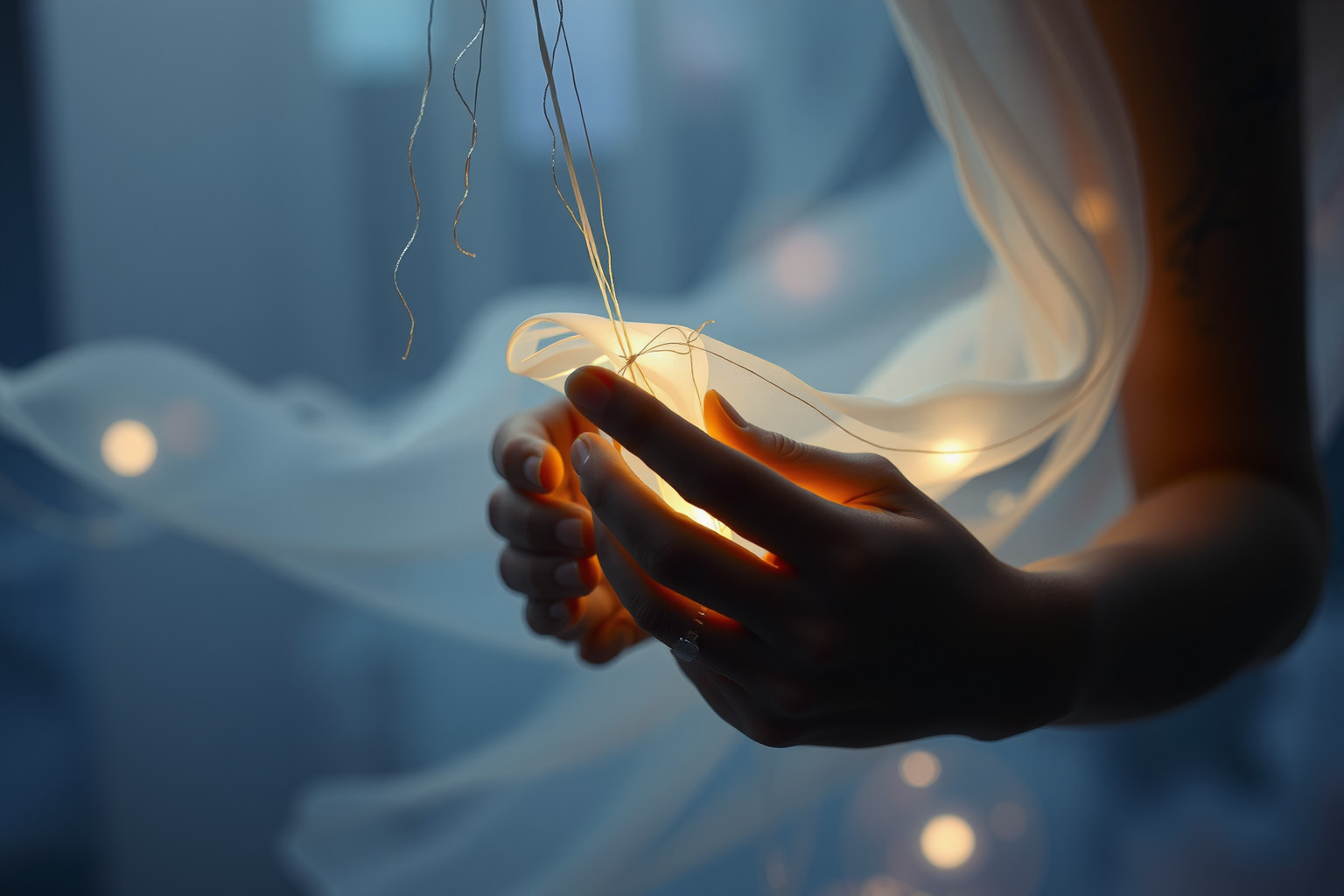 Sognare di cucire una sindone simboleggia guarigione emotiva profonda.