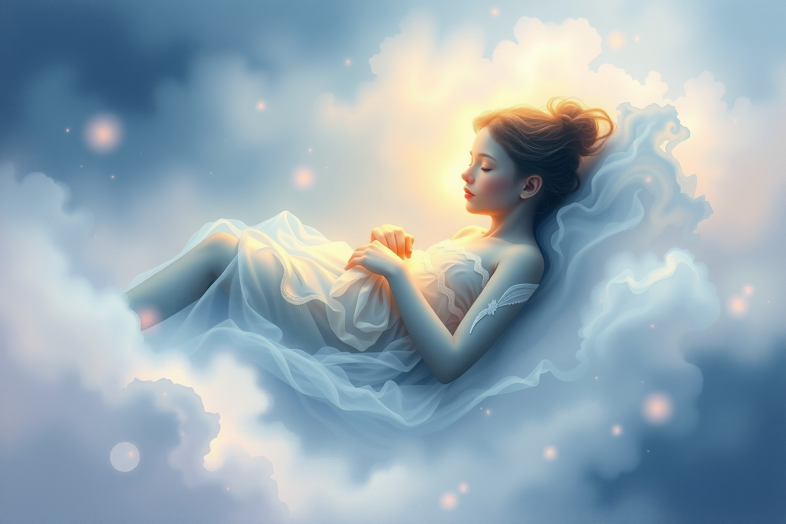 Sognare sonno profondo simboleggia pace interiore e serenità.