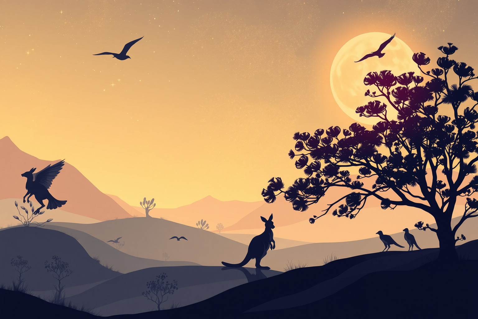 Sognare la fauna australiana simboleggia avventura e conoscenza interiore.