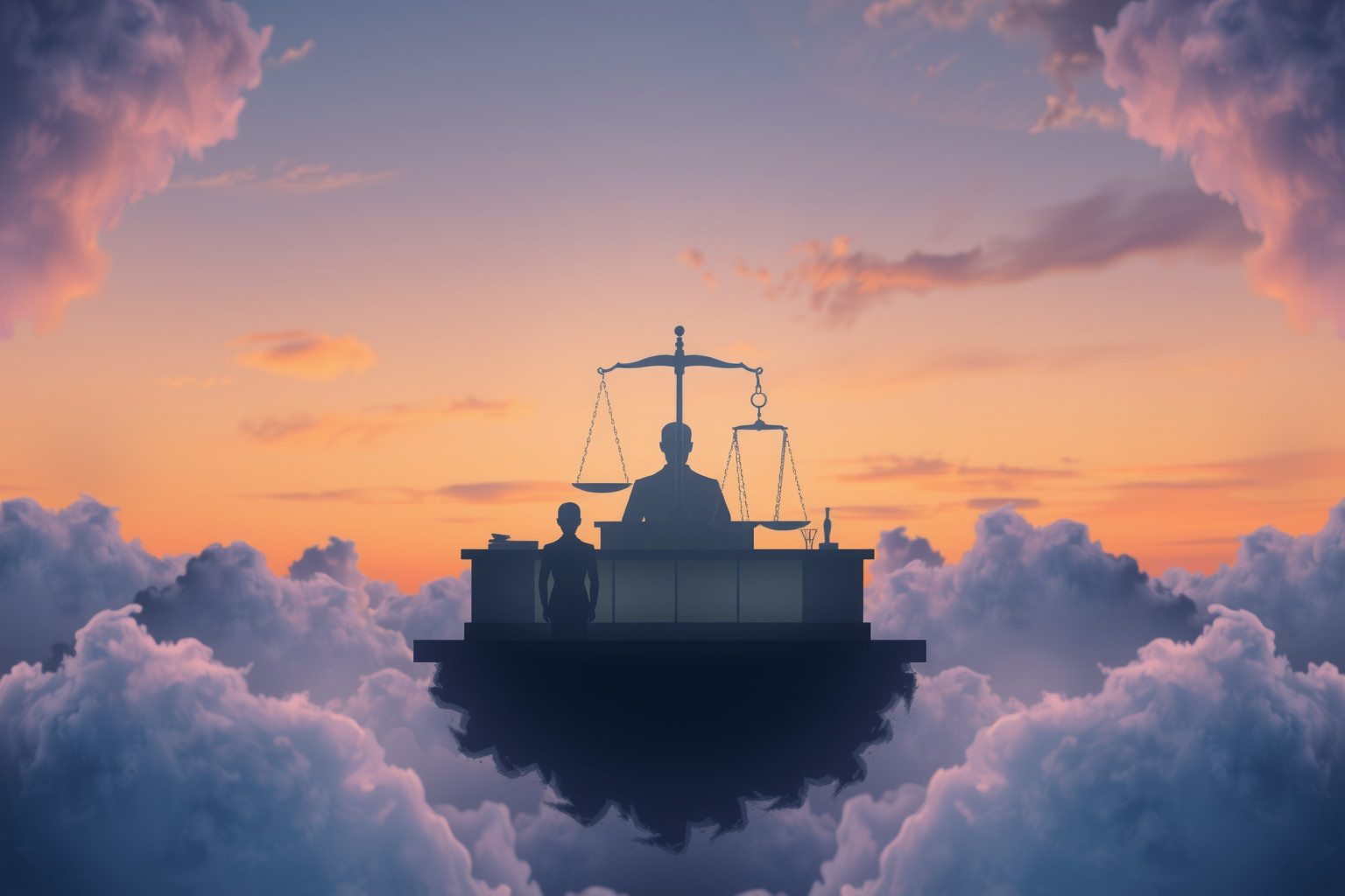 Sognare un processo surreale riflette conflitti interiori nascosti.