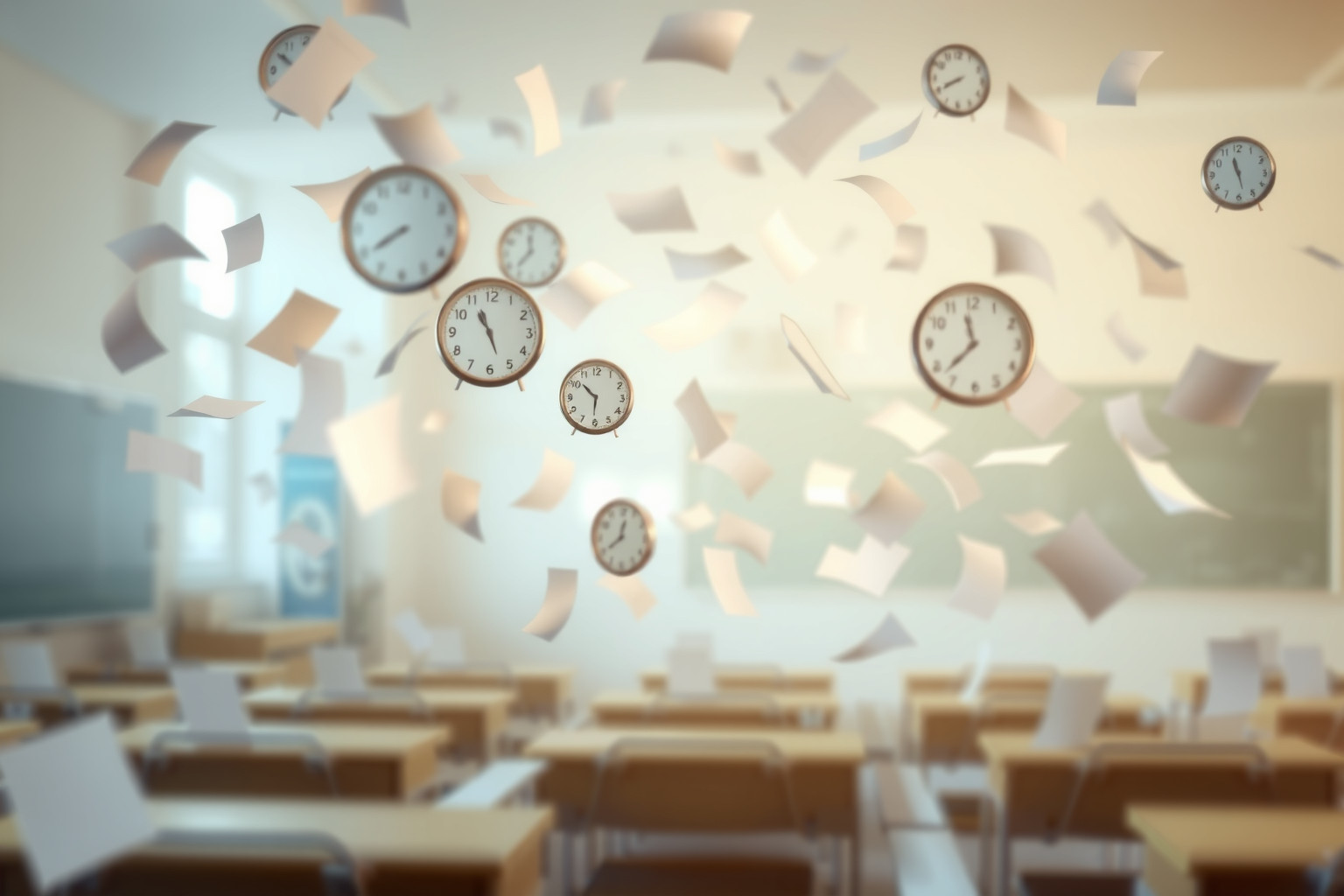 Sognare distrazione durante un esame riflette ansia da prestazione.