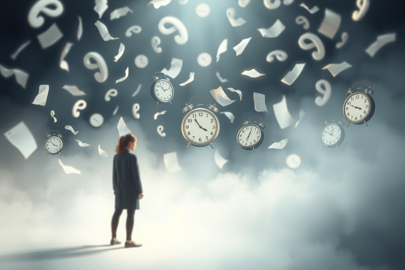 Sognare impreparazione al colloquio riflette ansia da prestazione imminente.