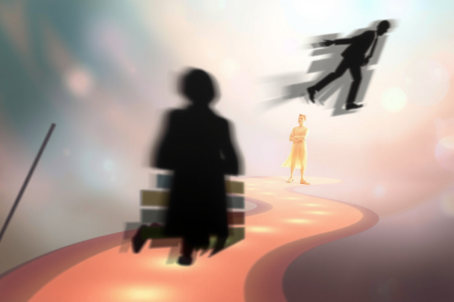 Sognare scavalcati simboleggia insicurezze su controllo e riconoscimento personale.