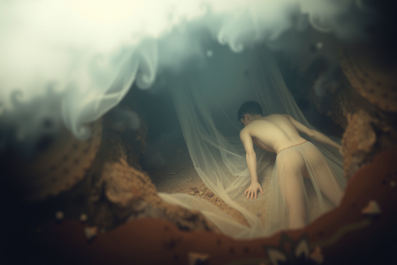 Sognare sepolti vivi riflette paura di soffocare emozioni represse.