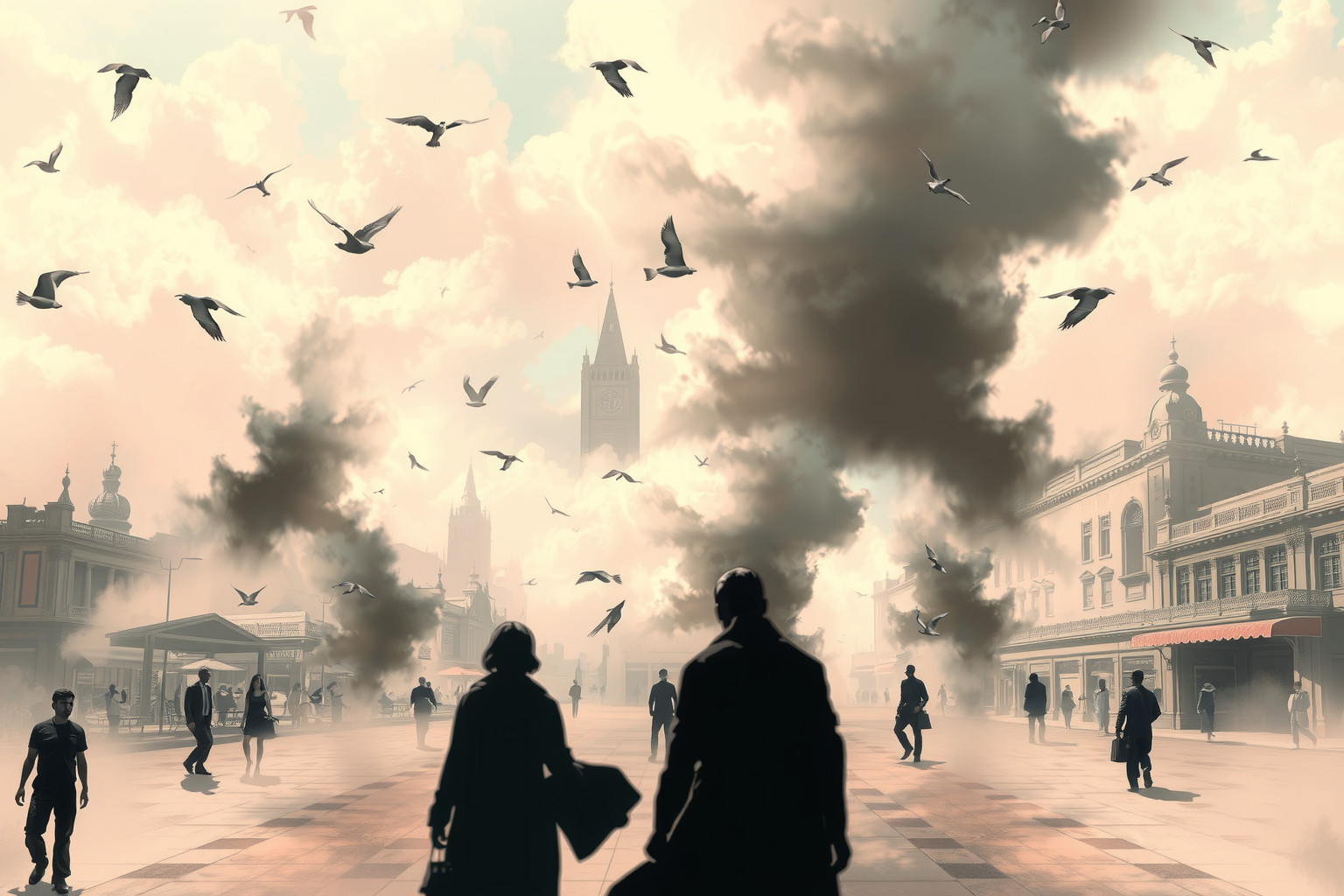 Sognare disordini pubblici riflette conflitti interiori non risolti.