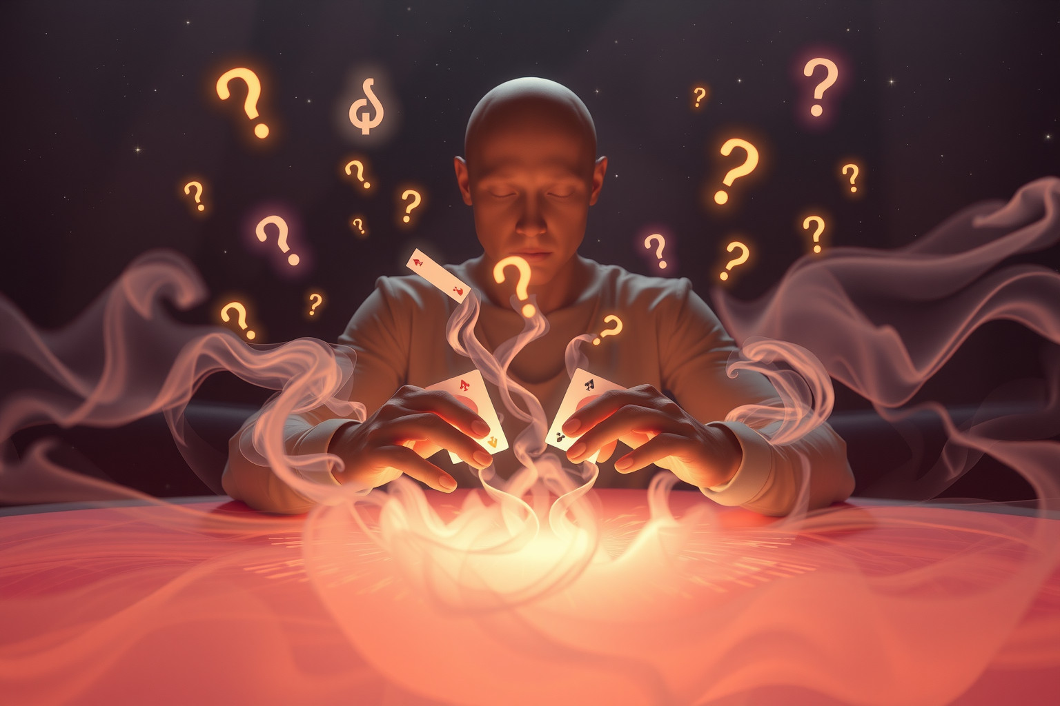 Sognare poker ignorando regole riflette insicurezza e dubbi interiori.
