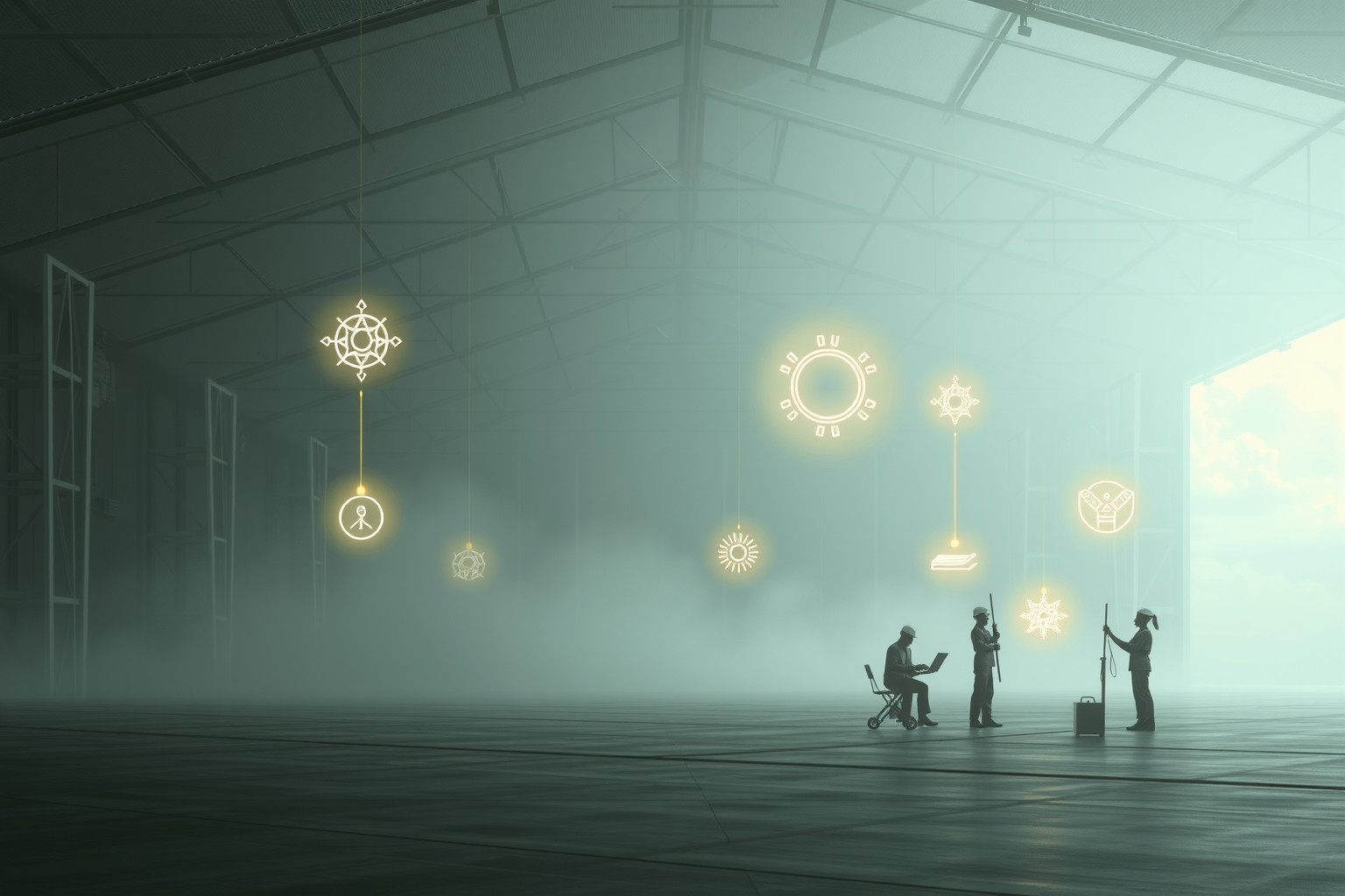 Sognare un hangar riflette dedizione profonda e senso di responsabilità.