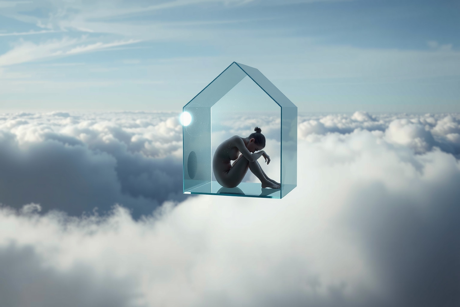 Sognare casa di vetro riflette vulnerabilità e desiderio di trasparenza.