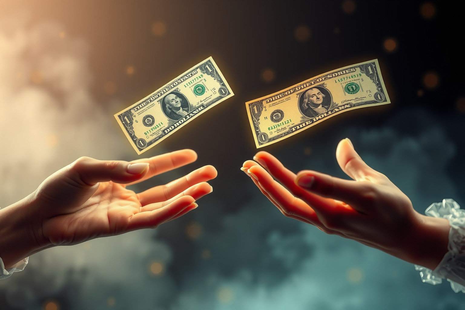 Sognare dollari irraggiungibili riflette insicurezze finanziarie profonde.