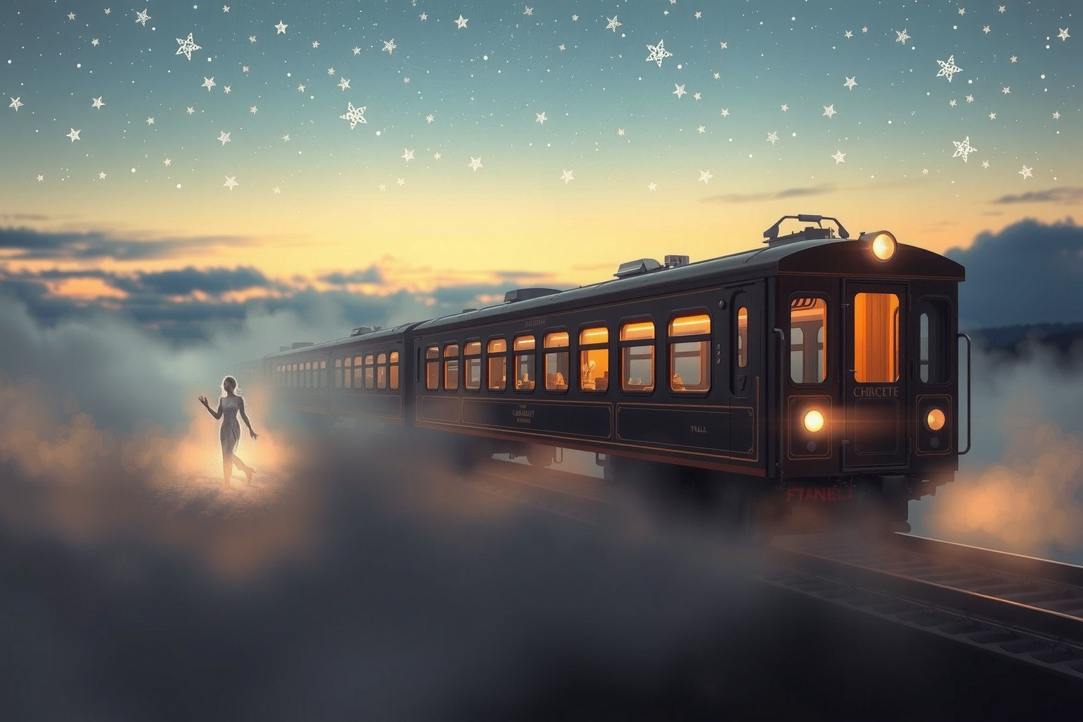 Perdere il treno con carrozza ristorante simboleggia opportunità mancate.