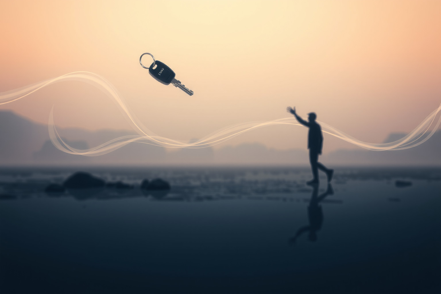 Sognare di perdere le chiavi dell'auto simboleggia perdita di controllo.