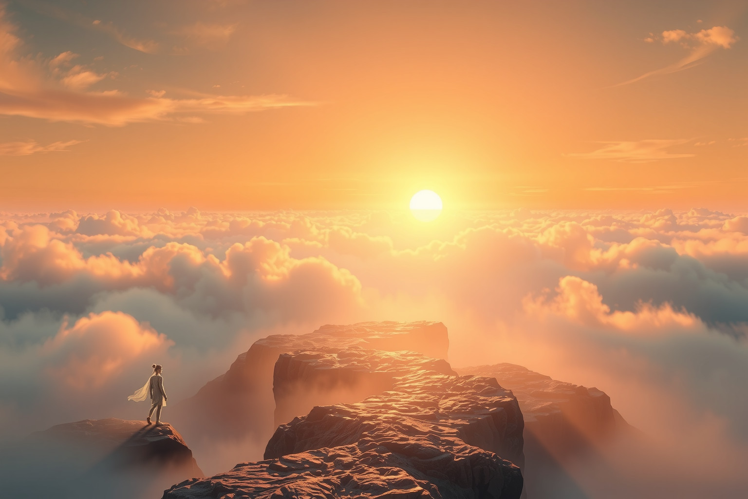 Salire su un altopiano simboleggia successo e nuove opportunità.