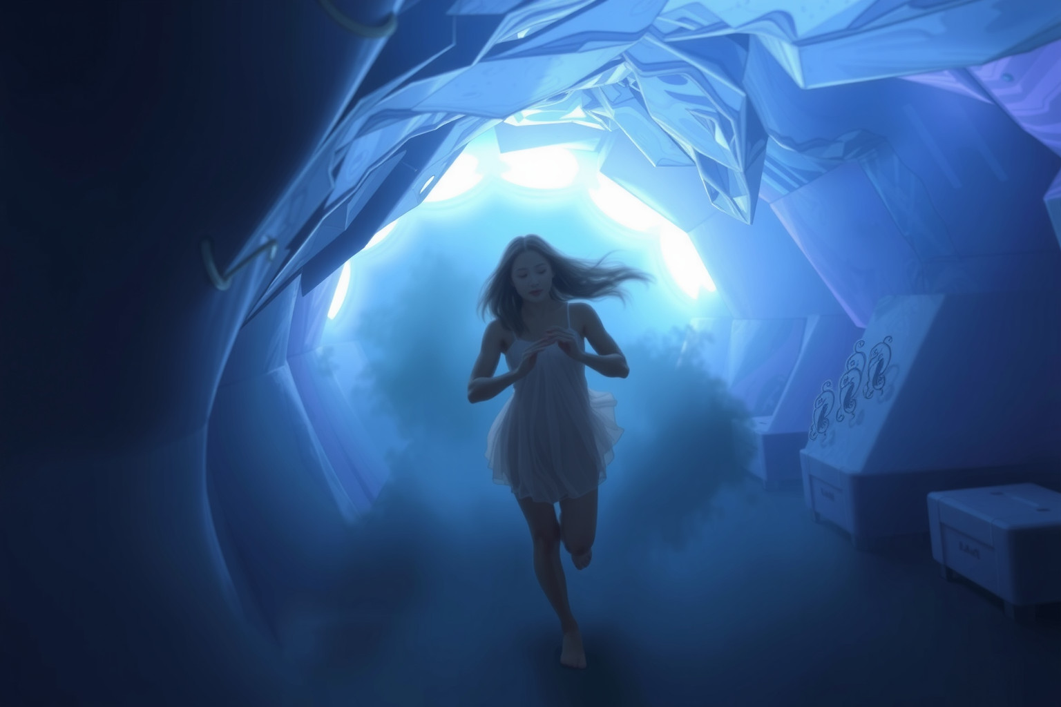 Sognare un passaggio sotterraneo simboleggia fuga e trasformazione interiore.