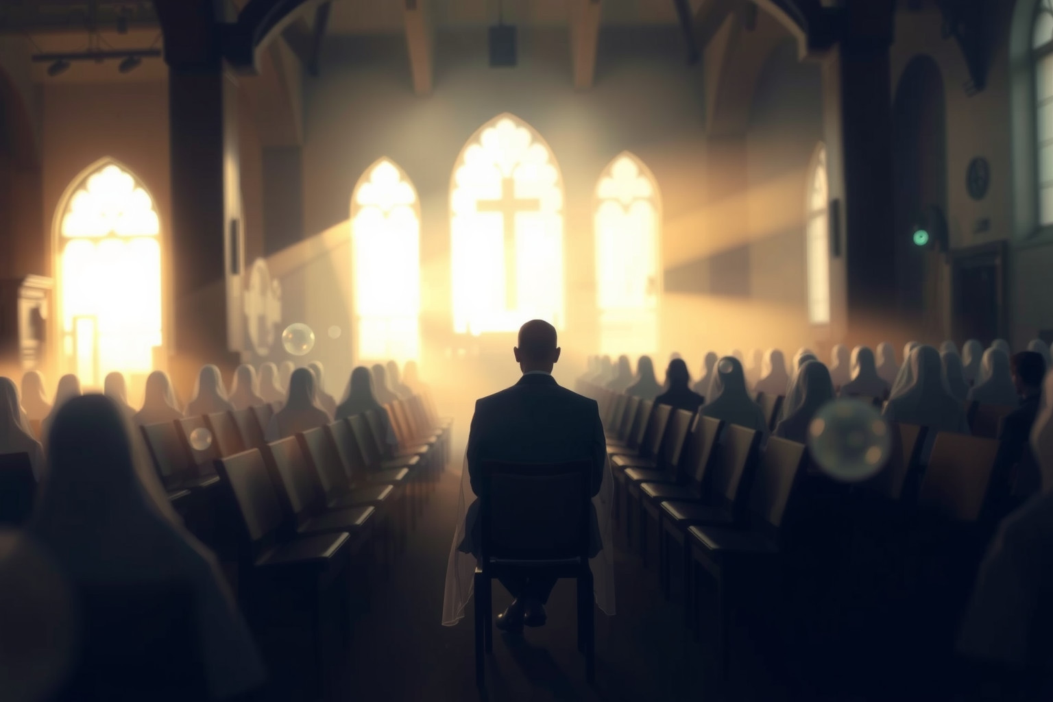 Sognare di sentirsi fuori posto a messa indica insicurezza interiore.