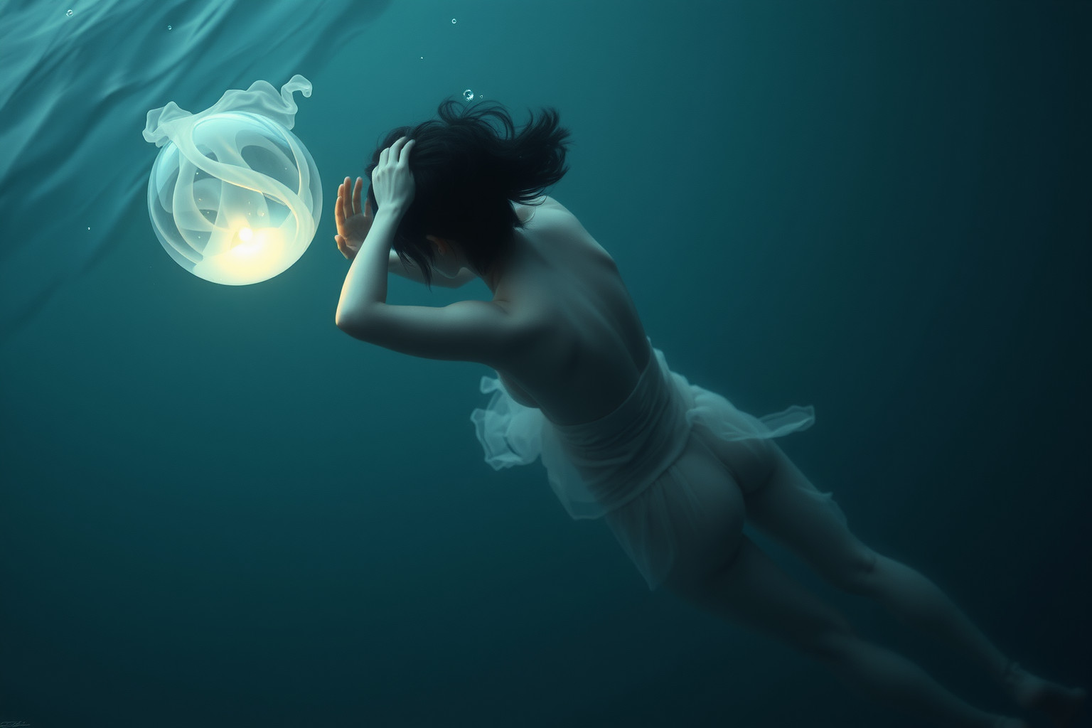 Sognare sollevare pesi in acqua rivela emozioni profondamente represse.