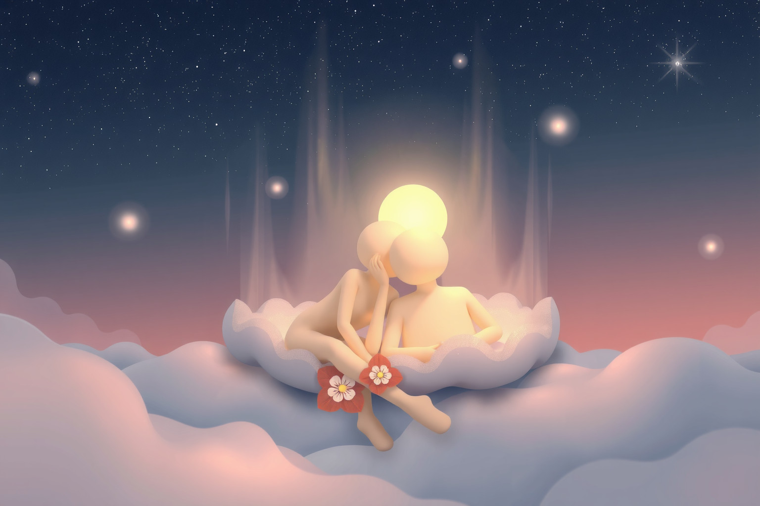 Sognare di sonnecchiare accanto a una persona cara simboleggia serenità condivisa.