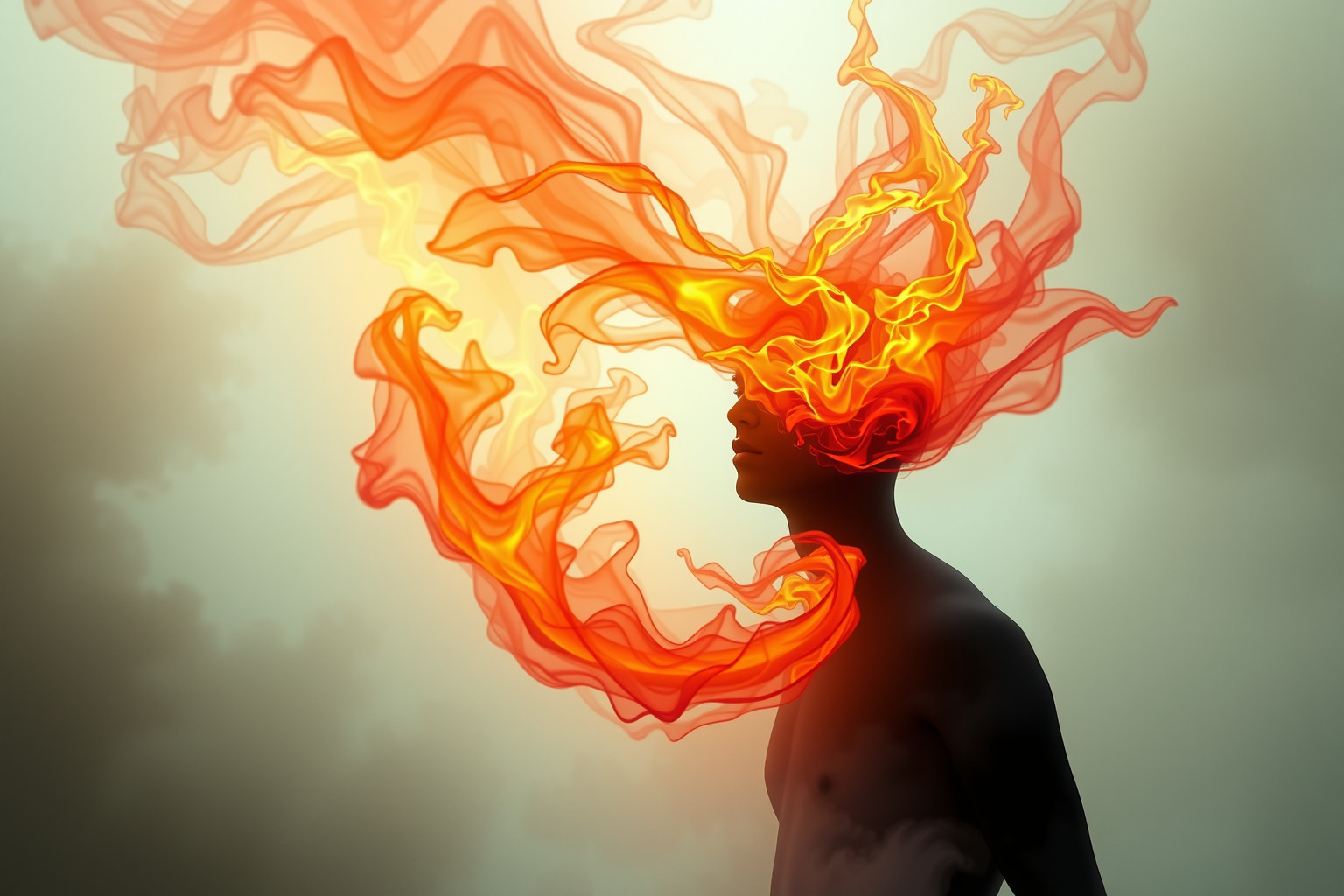 Sognare di sputare fuoco simboleggia rabbia o intensa passione.