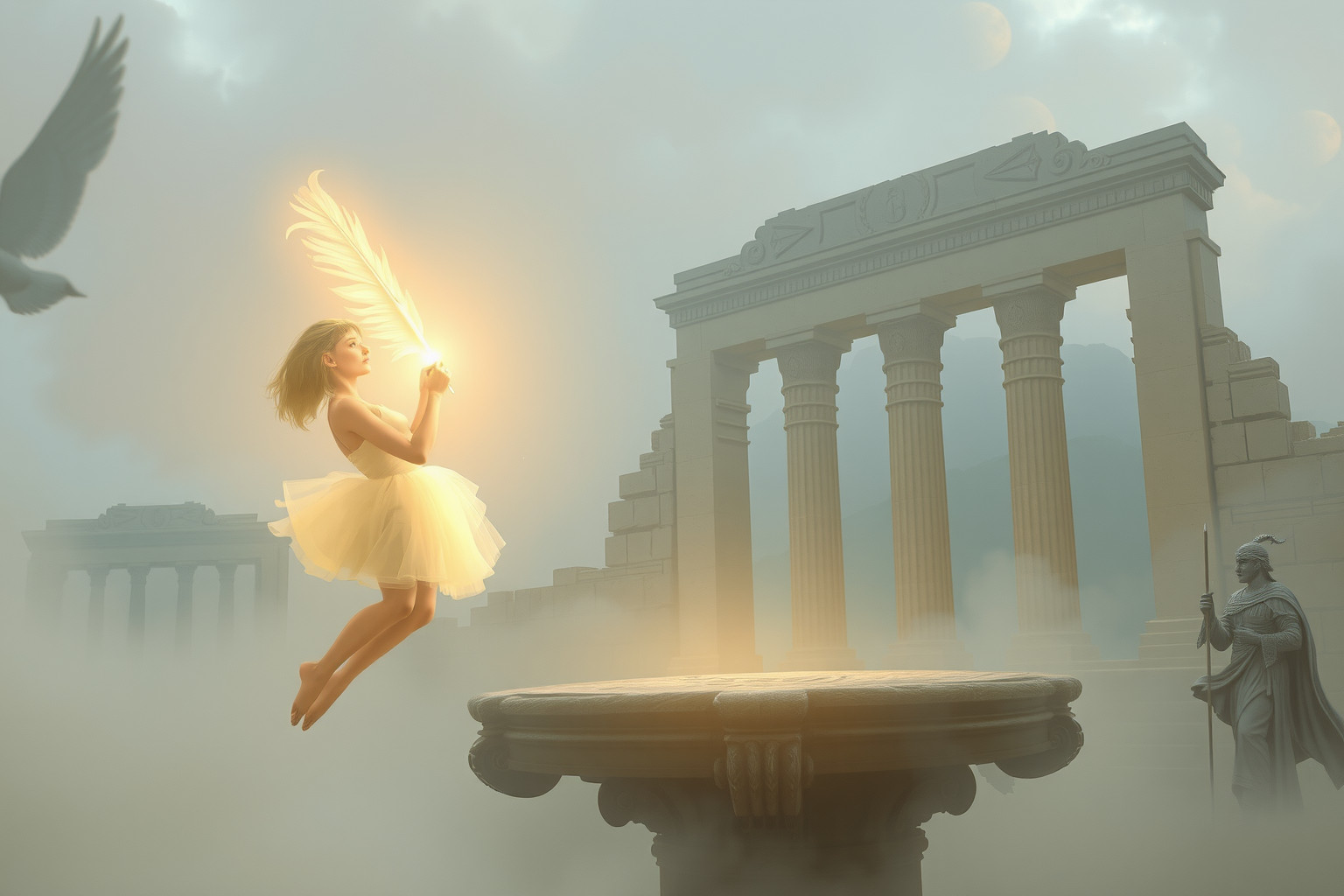 Sognare stenografare in luogo storico simboleggia memoria e precisione.