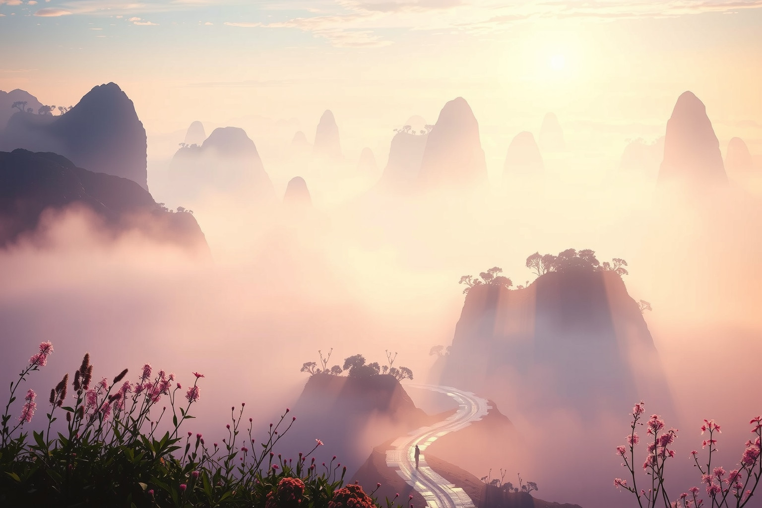 Sognare Shangri-La simboleggia la ricerca di pace interiore profonda.