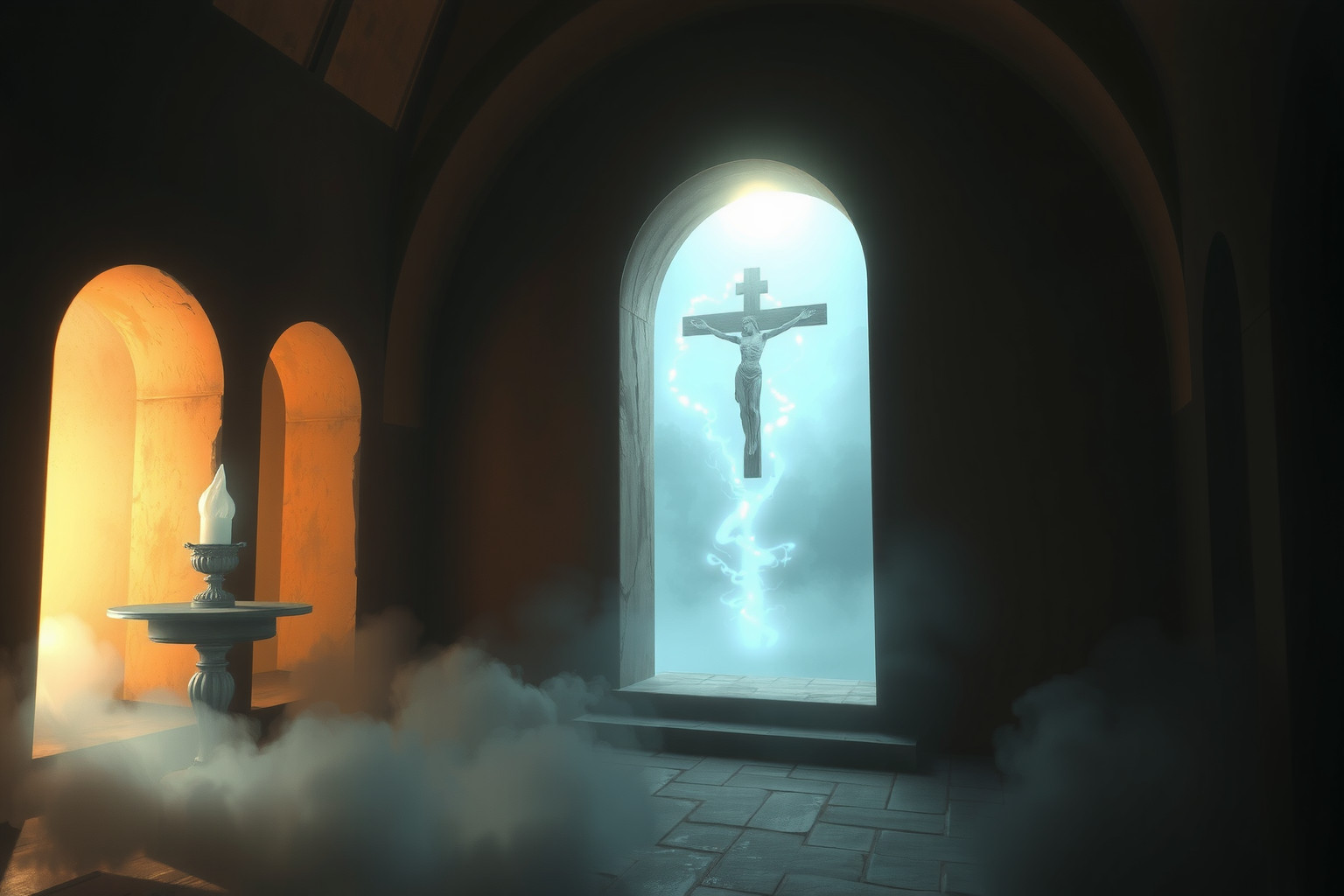 Trovare un oggetto in sacrestia simboleggia rivelazioni spirituali profonde.