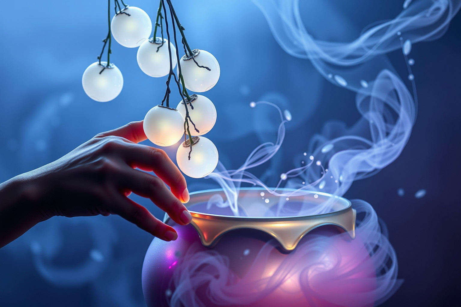 Sognare prugnoli usati in pozioni simboleggia trasformazione interiore profonda.