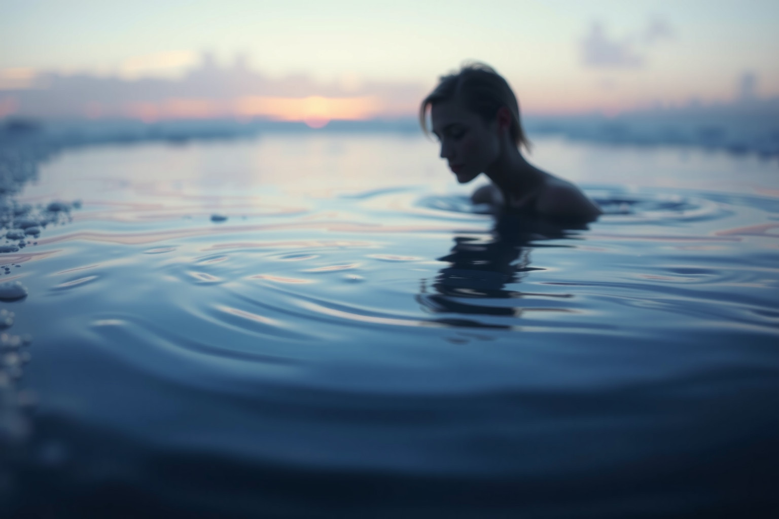 Sognare il riflesso nell'acqua rivela introspezione e autoconsapevolezza profonda.