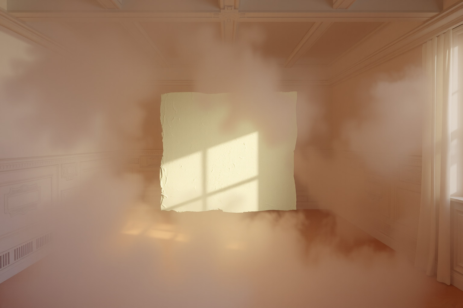 Sognare intonaco in casa sconosciuta indica nuovi inizi nascosti.