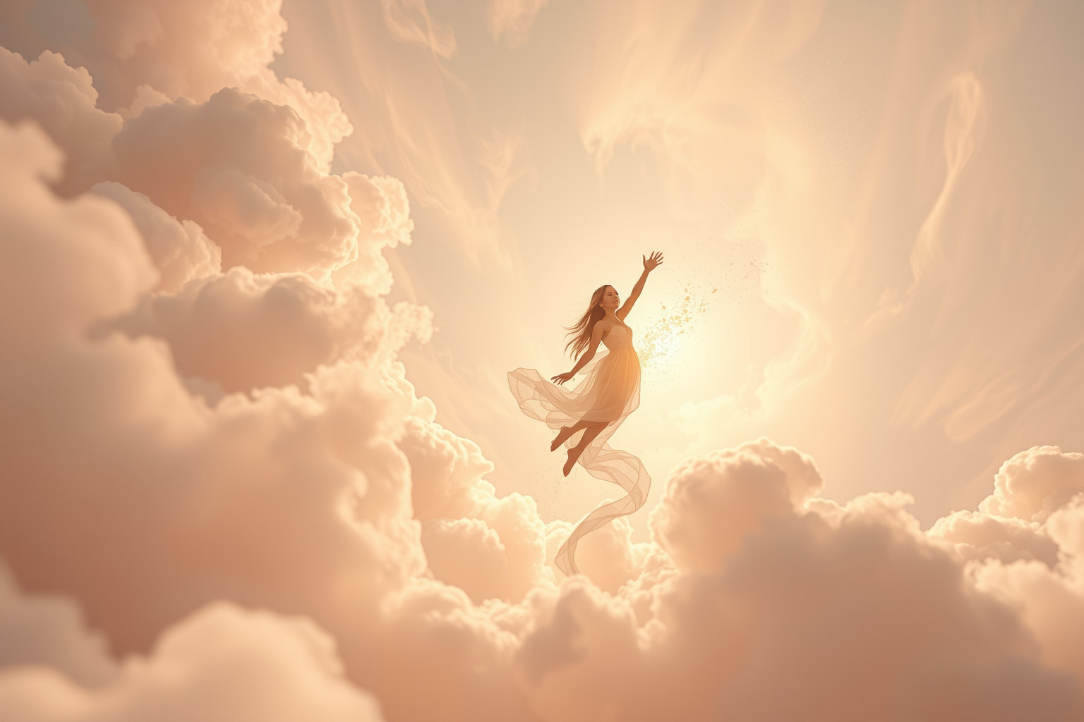 Sognare di volare e cadere riflette ansie sul successo fragile.