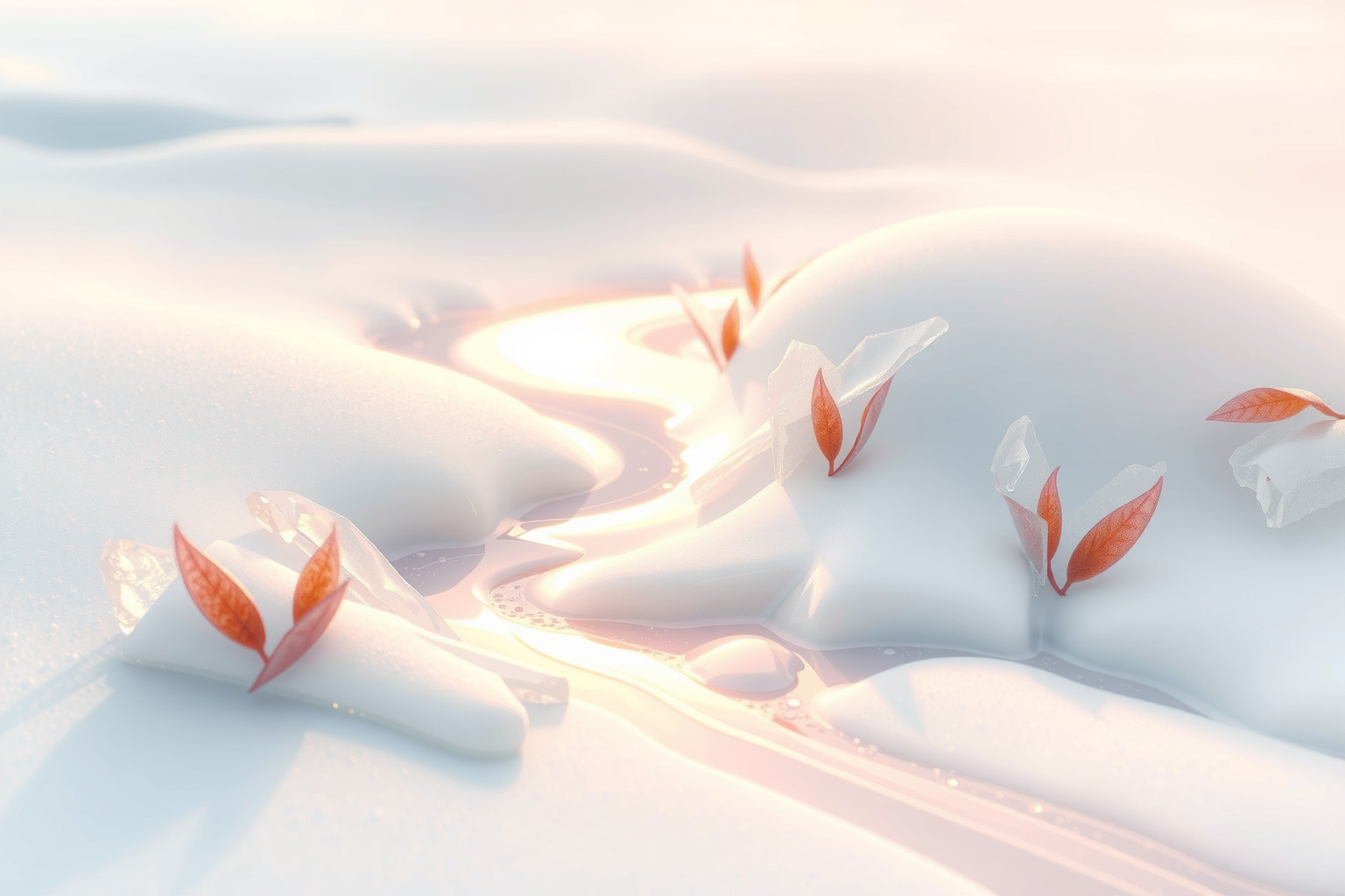 Sognare lo scioglimento della neve simboleggia rinnovamento e speranza.