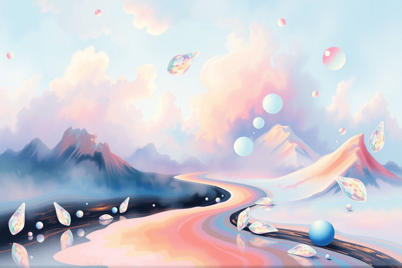 Sognare paesaggi che si sciolgono riflette l’instabilità emotiva interna.