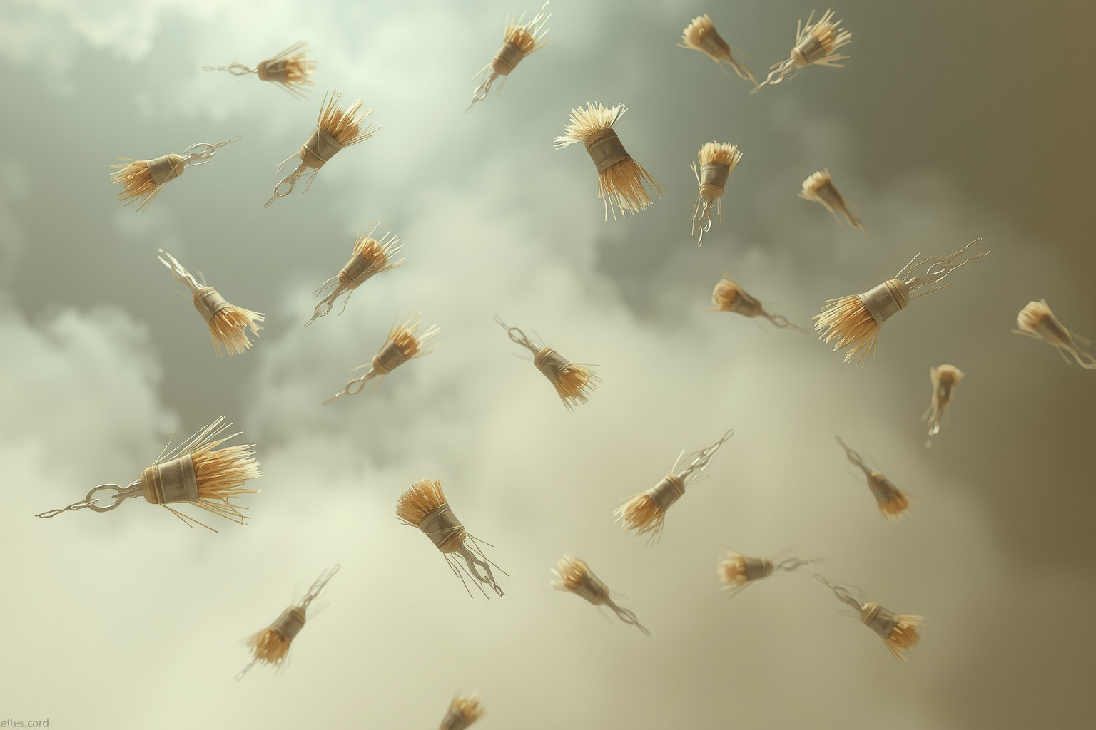 Sognare molte spazzole riflette scelte multiple o confusione interiore.