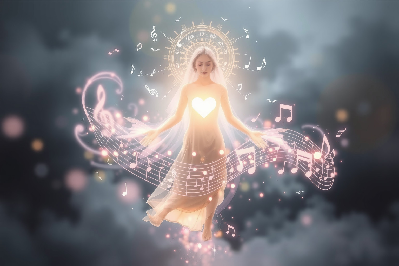 Sognare musica sacra in sogno lucido guida a profonda spiritualità interiore.