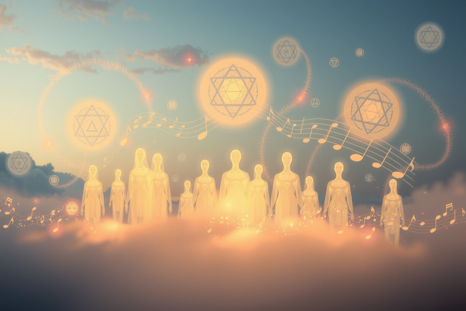 Sognare musica sacra indica ricerca di pace e spiritualità interiore.