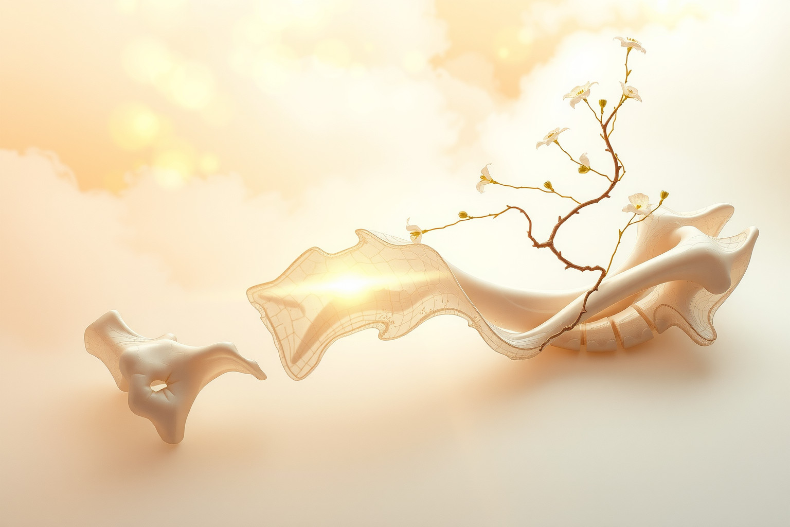 Sognare ossa rotte ossificate simboleggia guarigione e nuova forza interiore.