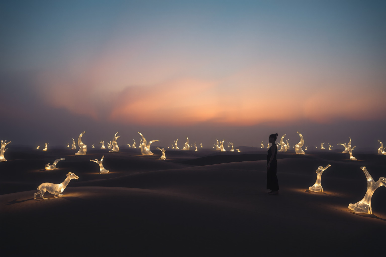 Sognare ossificazione nel deserto simboleggia isolamento e stagnazione emotiva.