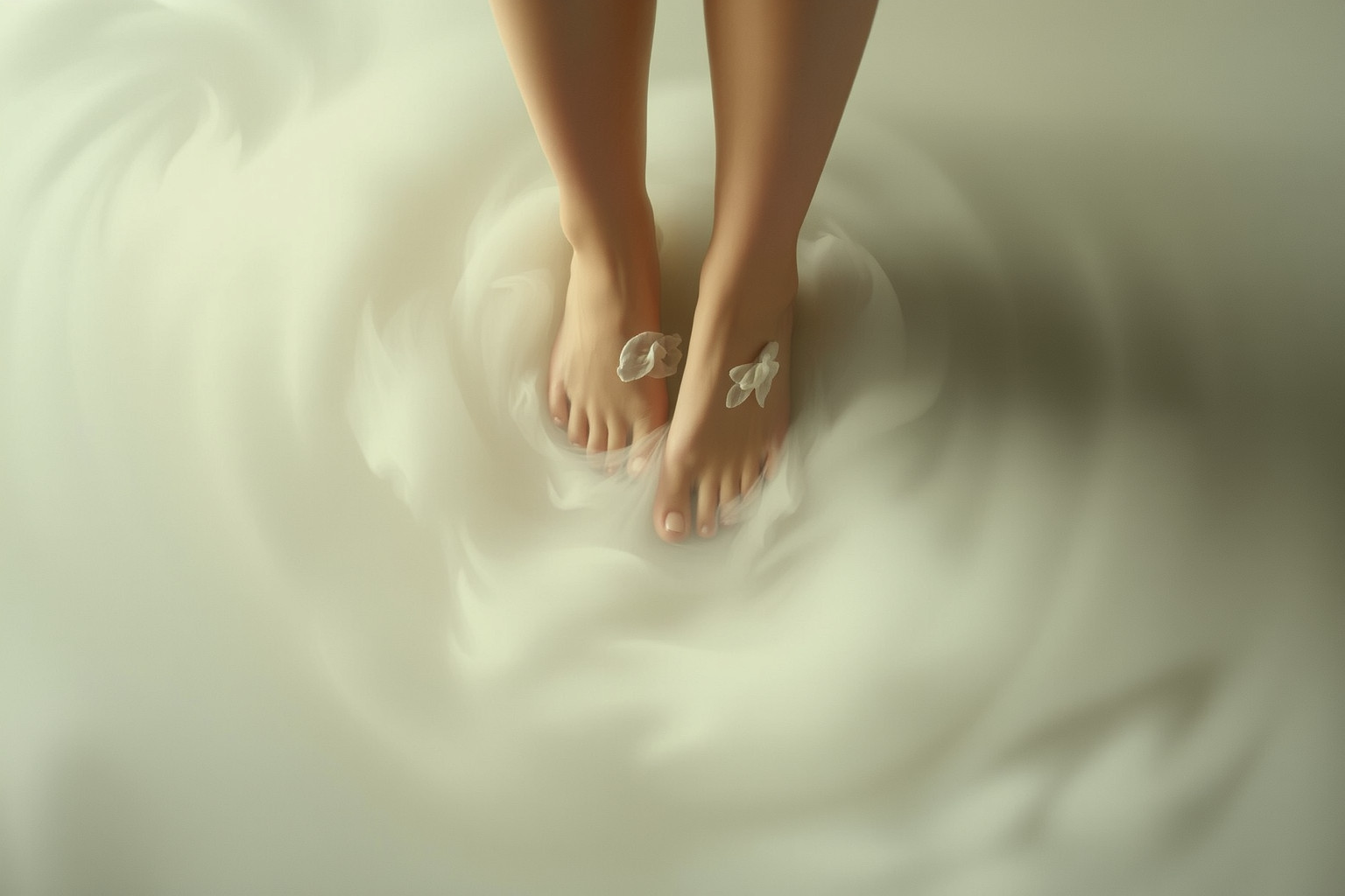 Sognare piedi piatti e immobilità riflette paralisi emotiva profonda.