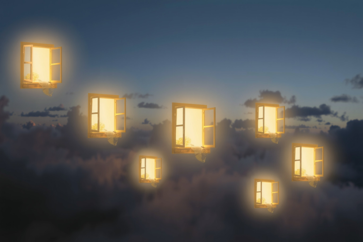 Sognare sette finestre aperte simboleggia nuove opportunità e libertà.