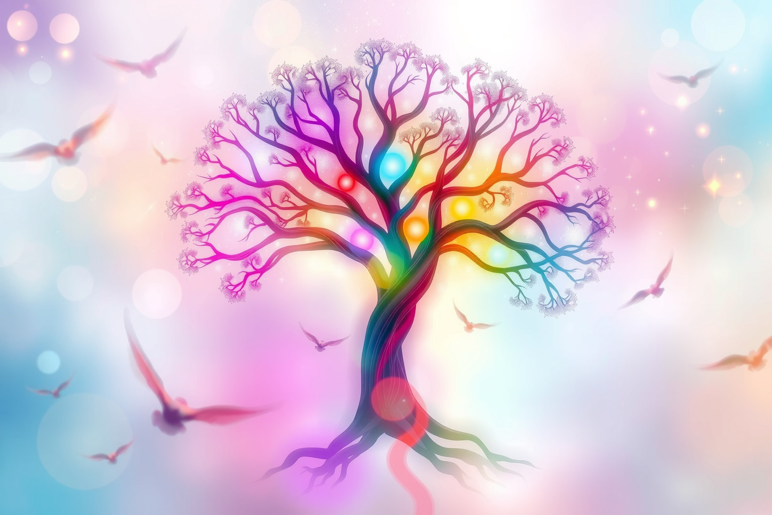 Sognare l'albero della vita che si trasforma simboleggia evoluzione interiore profonda.