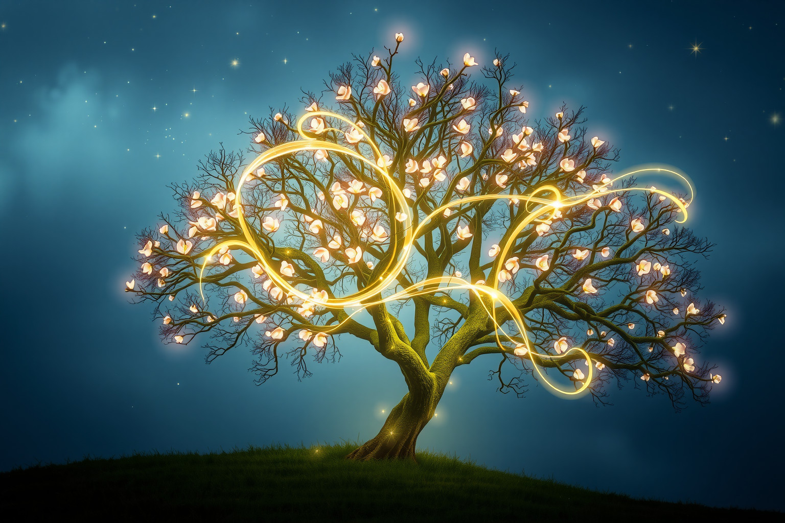 Sognare l’albero della vita in fiore simboleggia rinascita e speranza.